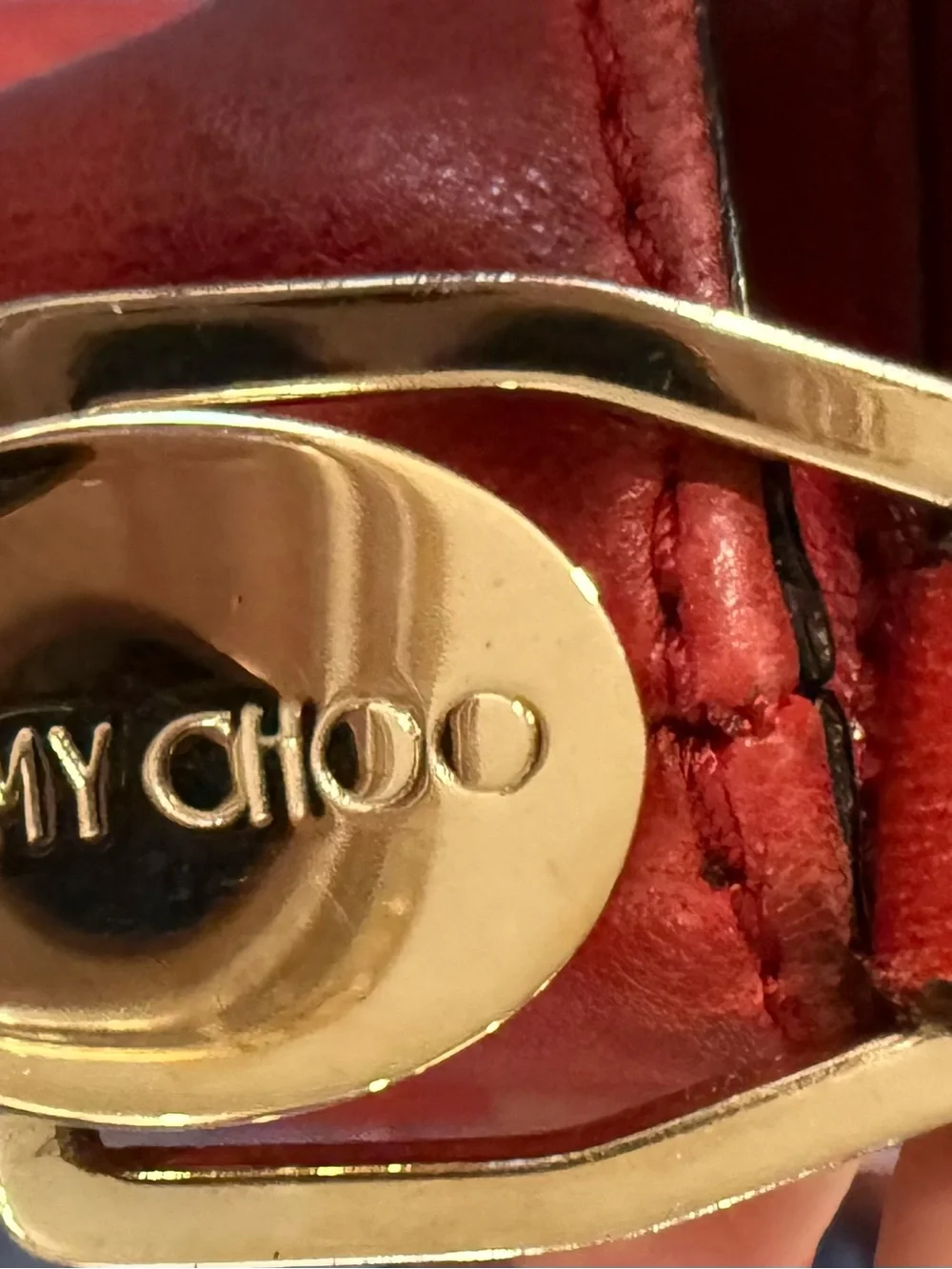 Jimmy Choo Solar Hobo Red Leather Exotic Snakeskin Trim Made Italy
